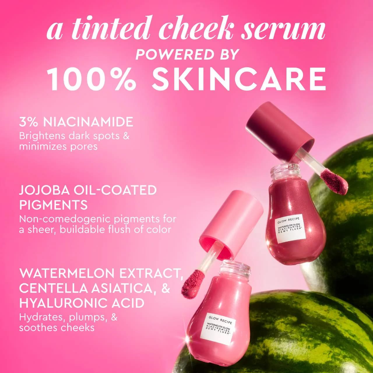 Glow Recipe  Watermelon Glow Niacinamide Dewy Flush - Brightening Serum Blush 3
