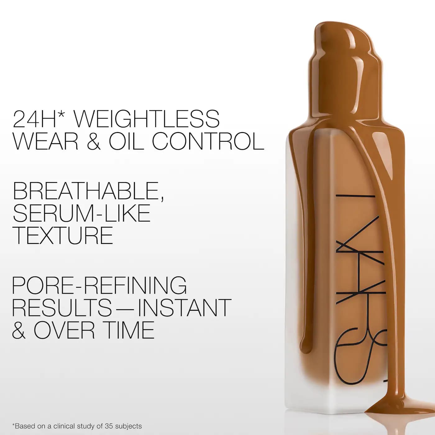 NARS  Natural Matte Longwear Pore Blurring Medium-to-Full Coverage Foundation 4