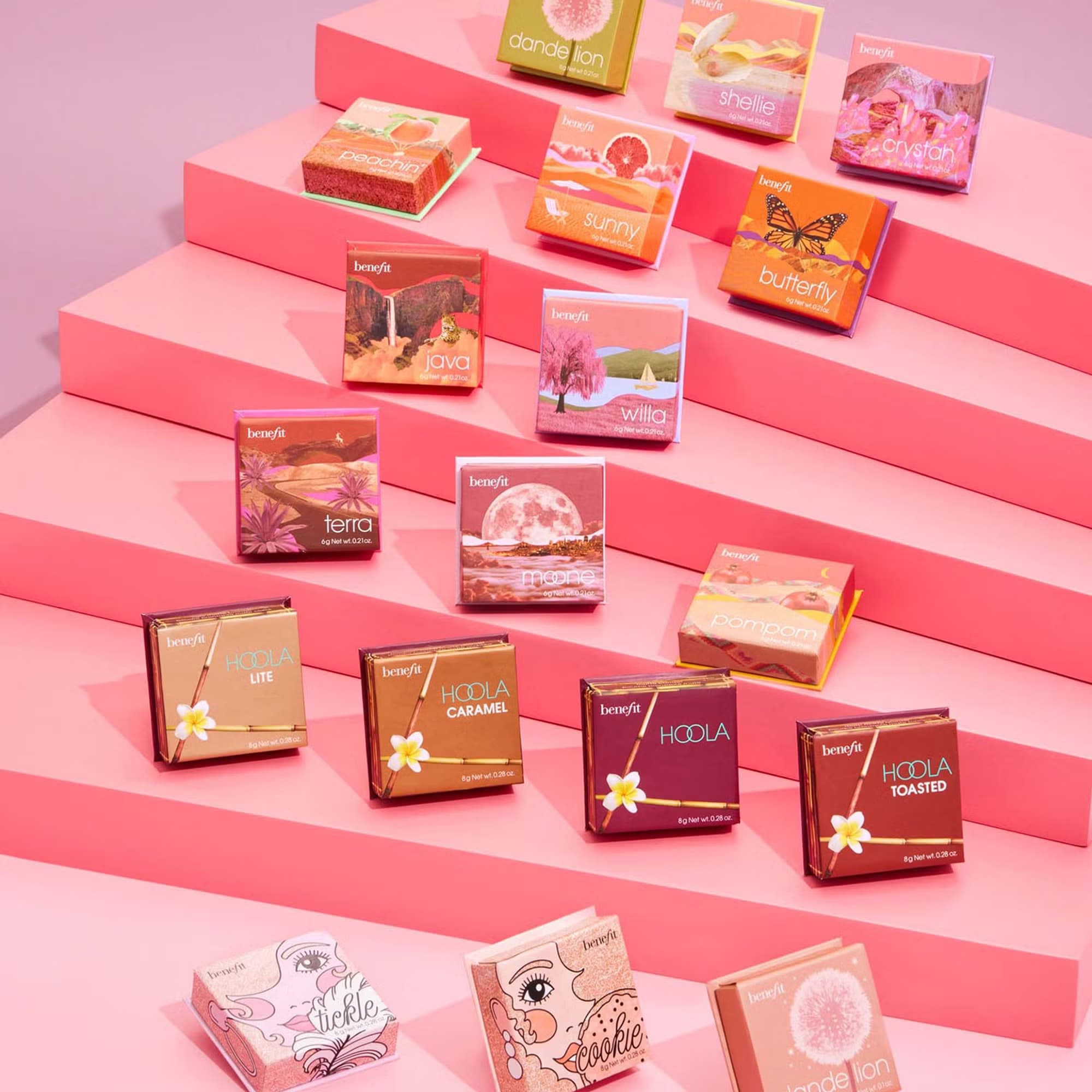 Benefit Cosmetics PomPom Plum Berry Blush Powder 3