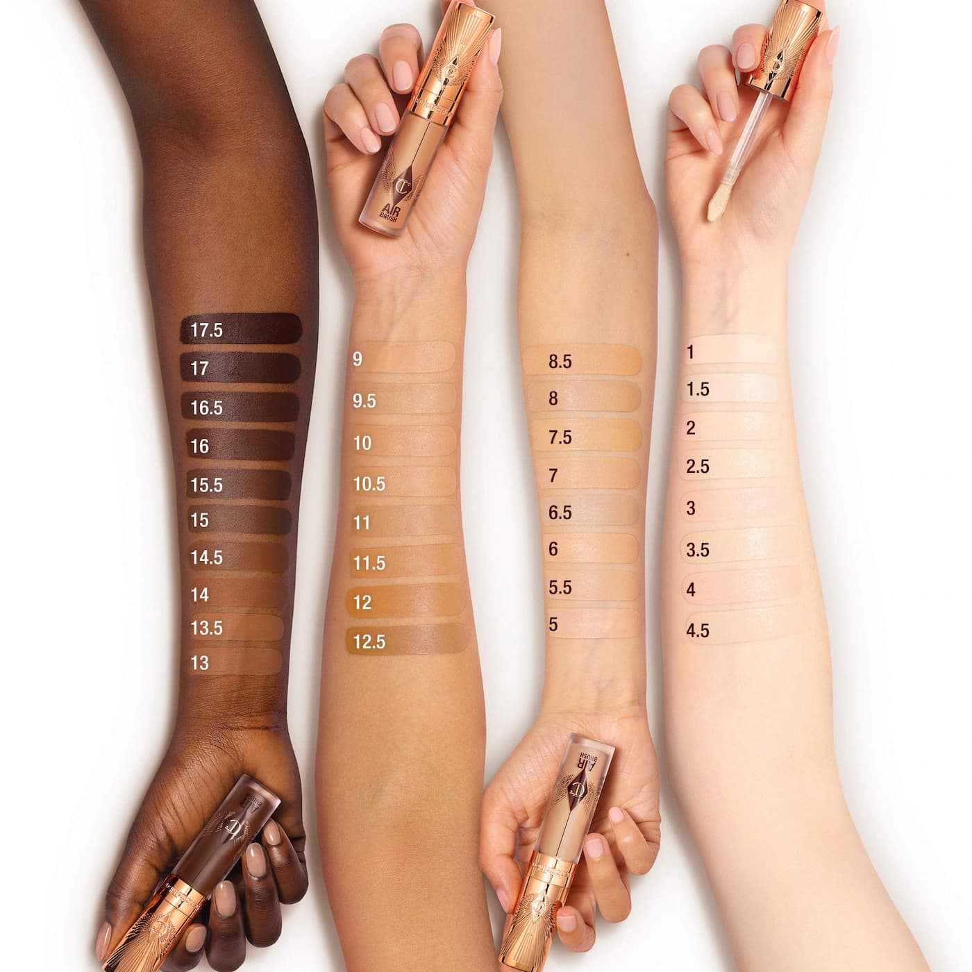 Charlotte Tilbury  Airbrush Flawless Crease-Proof Long-Wear Blur Concealer with Hyaluronic Acid 8