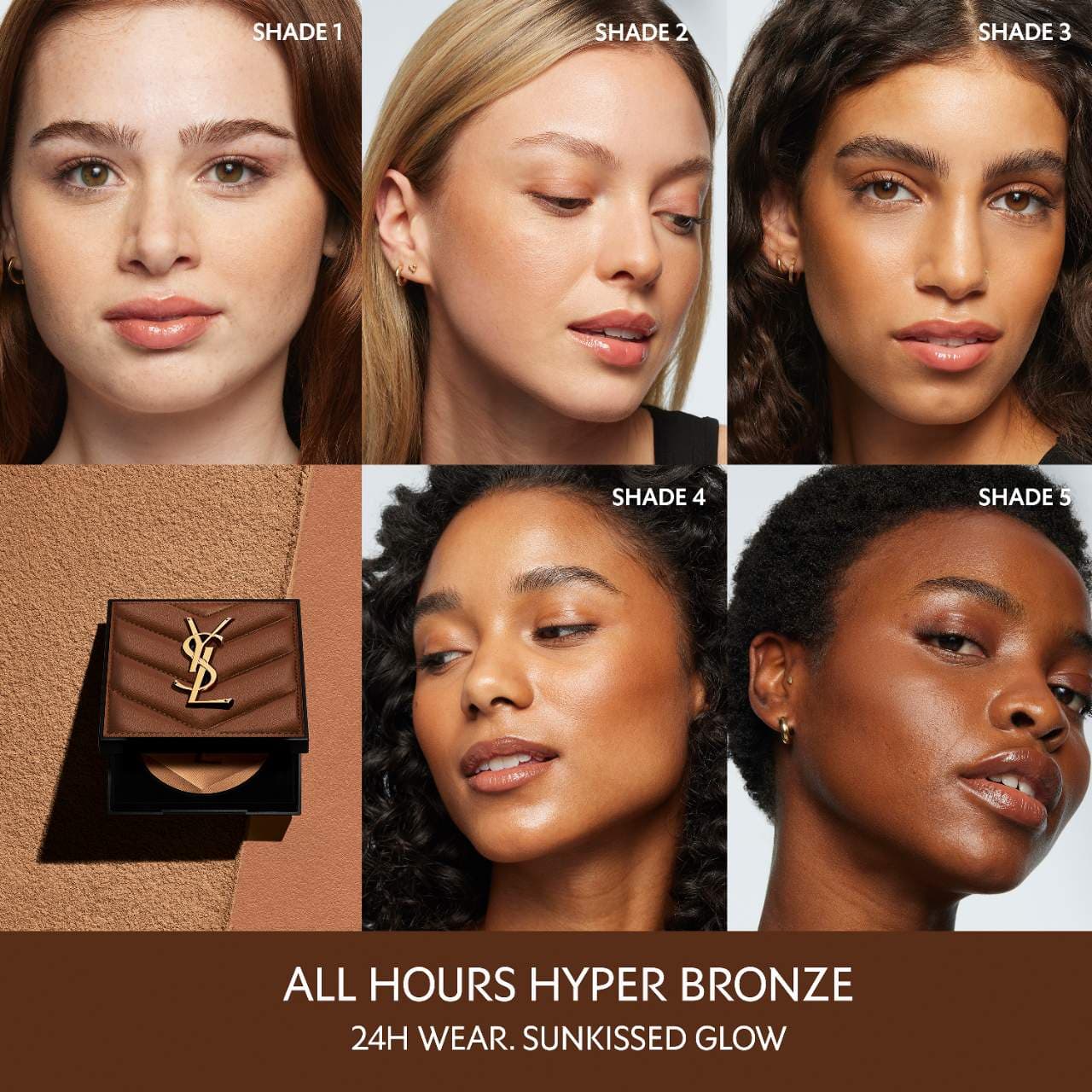 Yves Saint Laurent All Hours 24H Hyper Sunkissed Glow Bronzer Powder 3