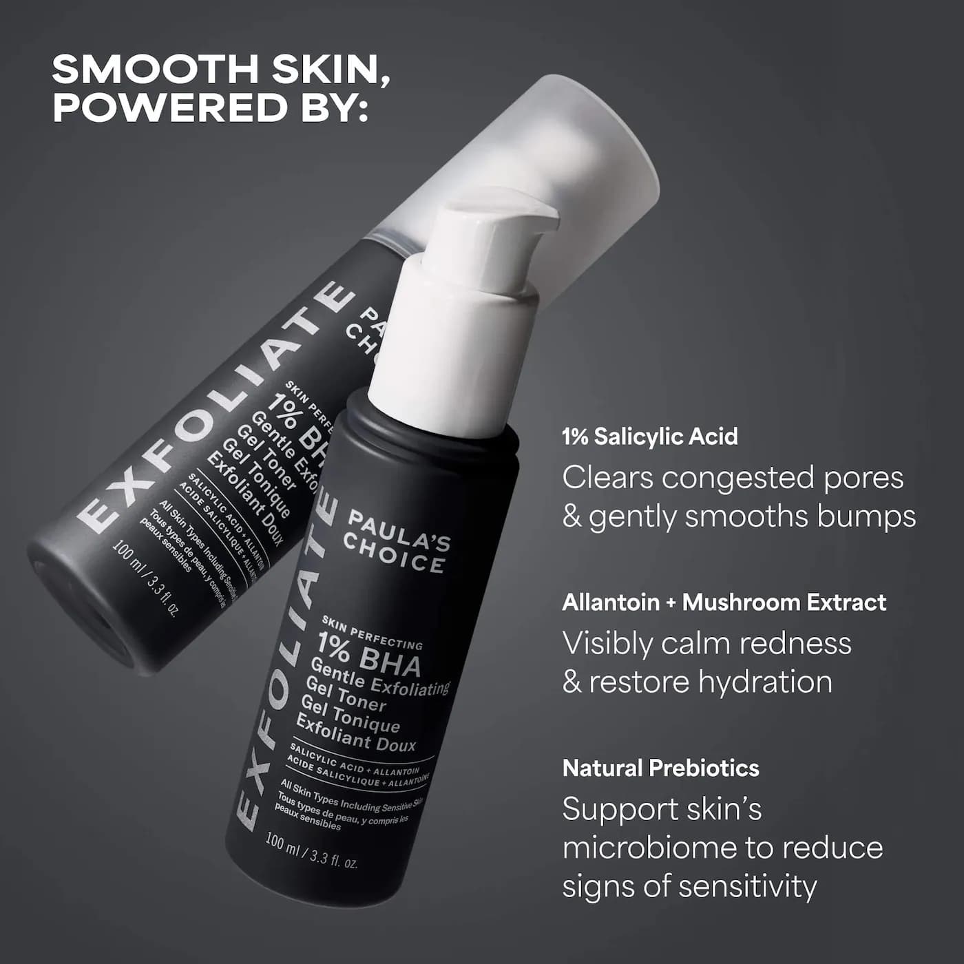 Paula's Choice  Skin Perfecting 1% BHA Gentle Exfoliating Gel Toner for Sensitive Skin 4