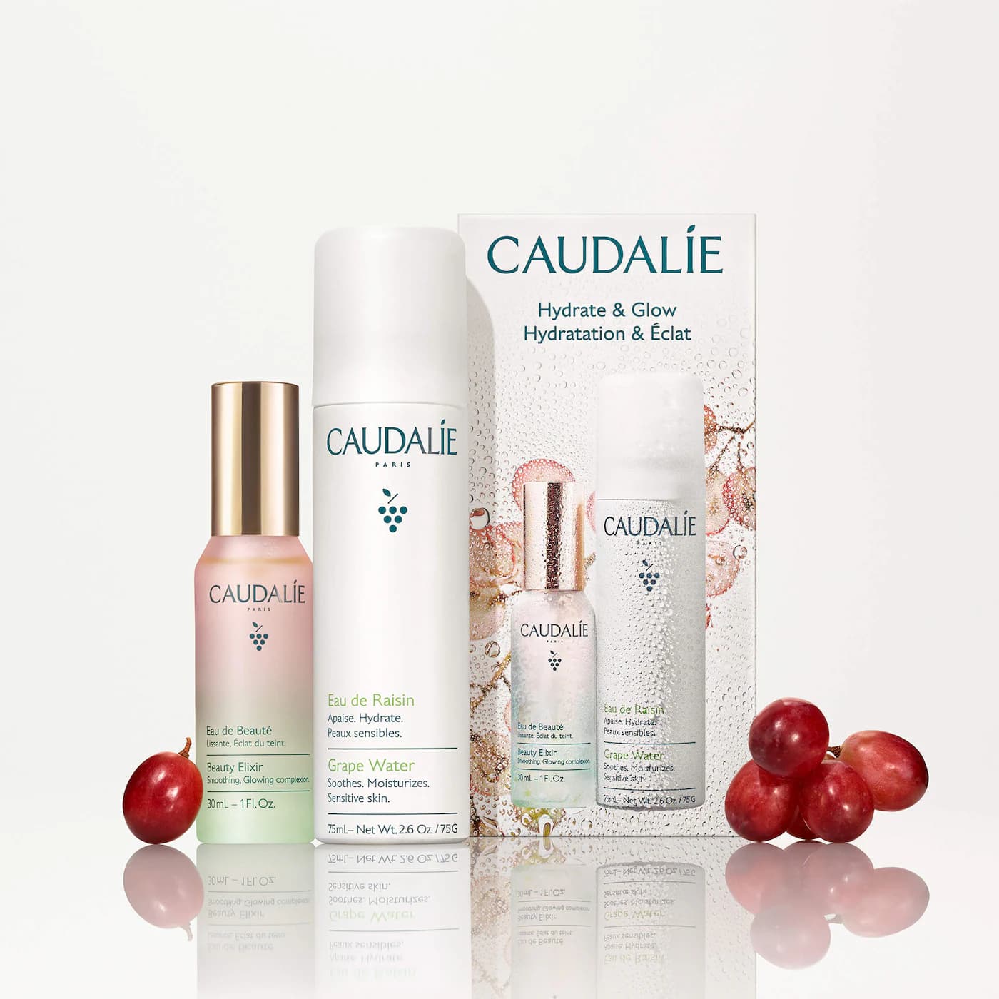 Caudalie  Mini Hydrate & Glow Duo for Soothing & Toning 2