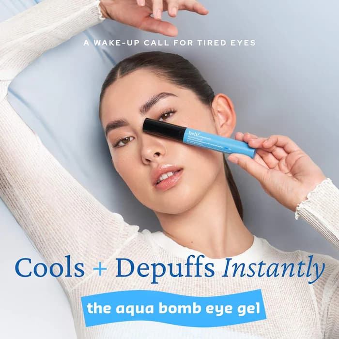 belif  Aqua Bomb Depuffing Eye Gel with Caffeine + Hyaluronic Acid 2