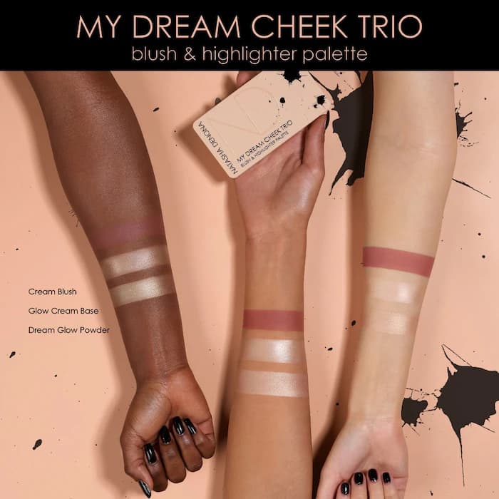 NATASHA DENONA  My Dream Cheek Trio - Cream Blush, Glow Cream Base and Glow Powder Highlighter 2